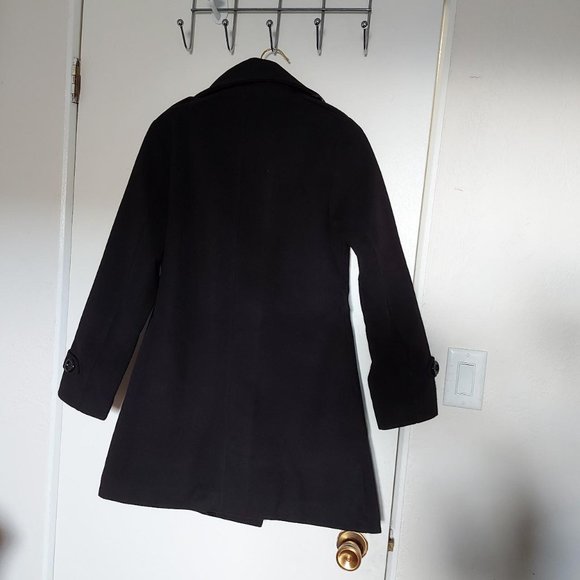 Wool Blend Winter Pea Coat - Picture 2 of 2